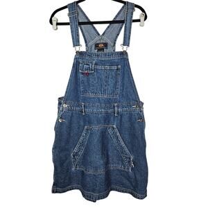 Vintage 90s Route 66 L Denim Cotton Overall Jumper Skort Casual Grunge y2K